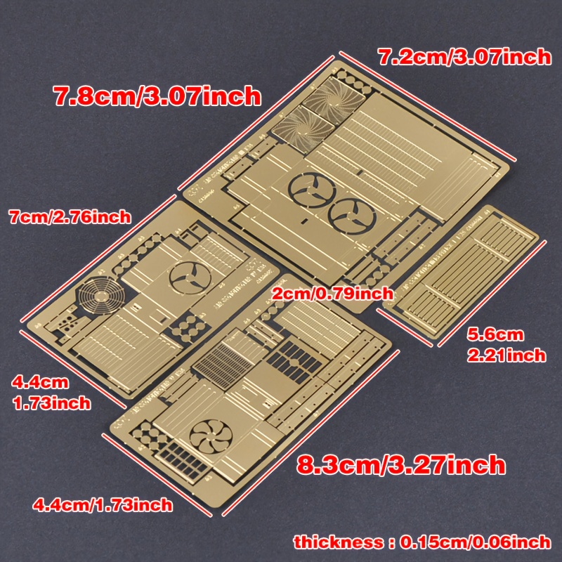 1/35 Scale Model Kit, Photo Etch Building Window